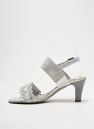 Sandales/nu pieds talon aiguille talon de 4 à 6cm argent UN TOUR EN VILLE femme