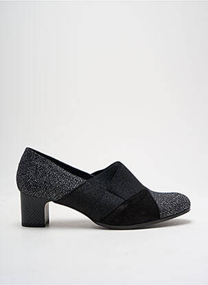 Bottines/boots matière lisse talon de 4 à 6cm noir UN TOUR EN VILLE femme