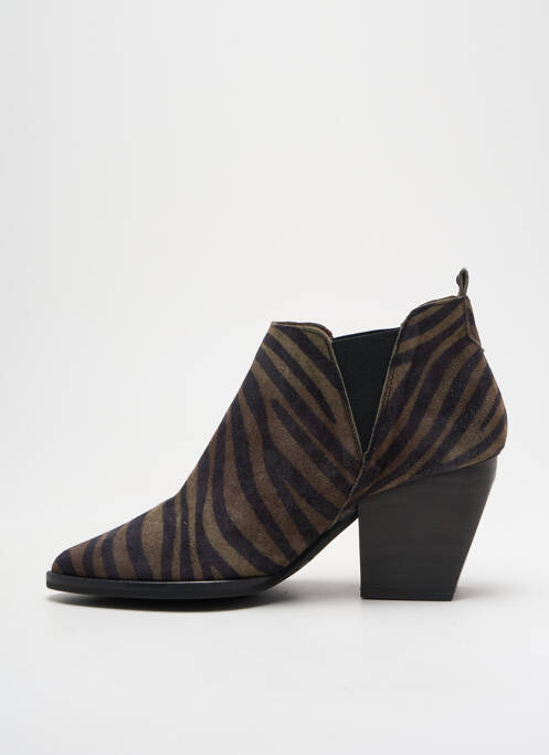 Bottines/boots bout pointu talon de 4 à 6cm vert WONDERS femme
