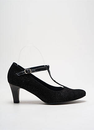 Escarpins nubuck talon de 4 à 6cm noir UN TOUR EN VILLE femme