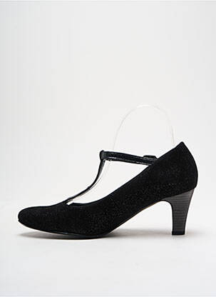 Escarpins nubuck talon de 4 à 6cm noir UN TOUR EN VILLE femme