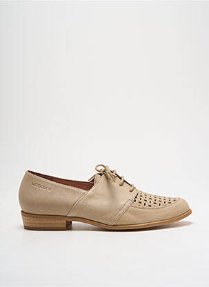 Derbies bout pointu talon plat jusqu'à 3cm beige WONDERS femme