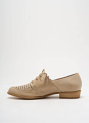 Derbies bout pointu talon plat jusqu'à 3cm beige WONDERS femme