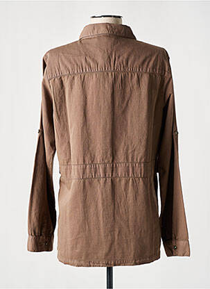 Veste casual poches marron AGATHE & LOUISE femme
