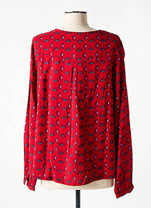 Blouse imprimé fantaisie manches longues rouge AGATHE & LOUISE femme
