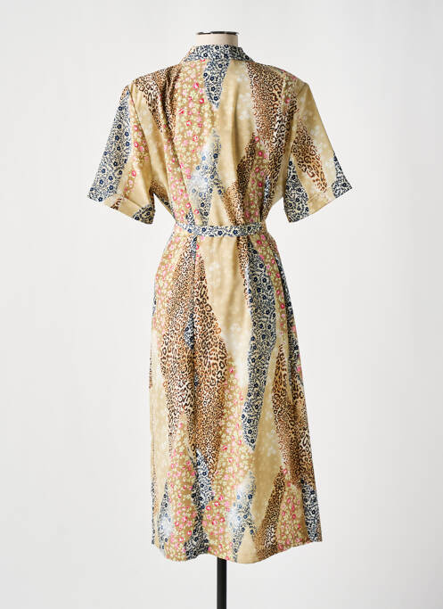 Robe mi-longue beige GRIFFON pour femme