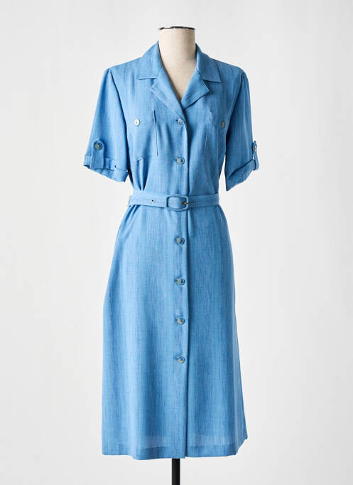 Robe mi-longue bleu GEVANA pour femme