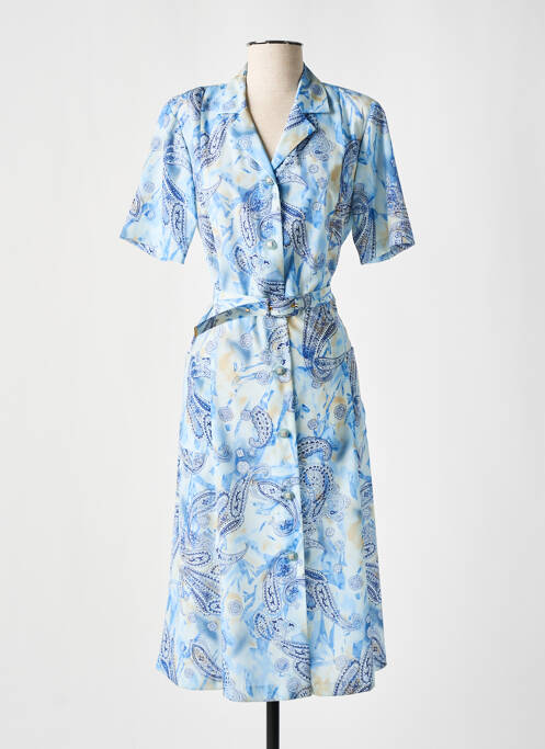 Robe mi-longue bleu GEVANA pour femme