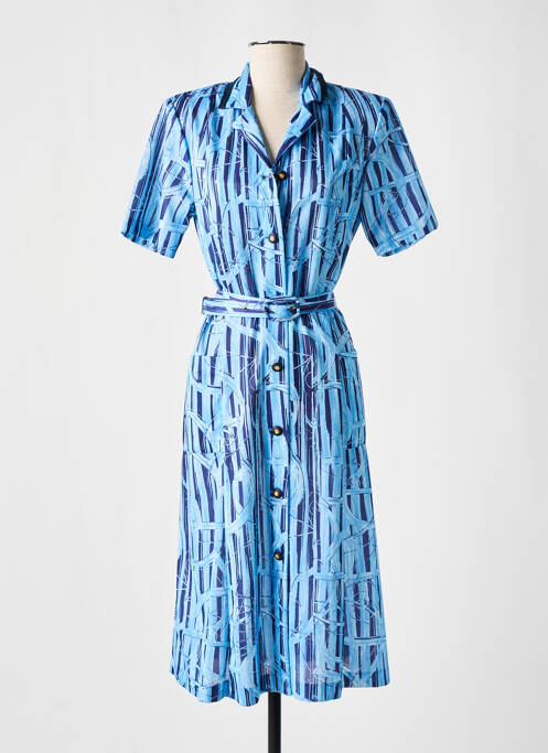 Robe mi-longue bleu GEVANA pour femme