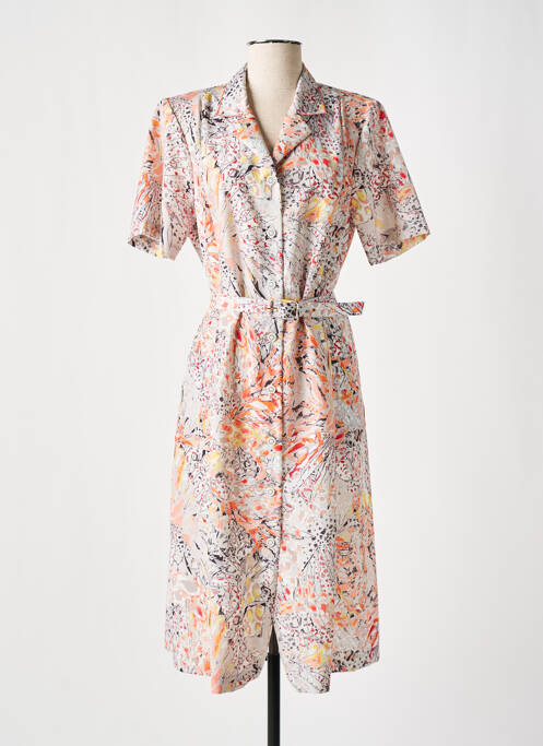Robe mi-longue gris GEVANA pour femme