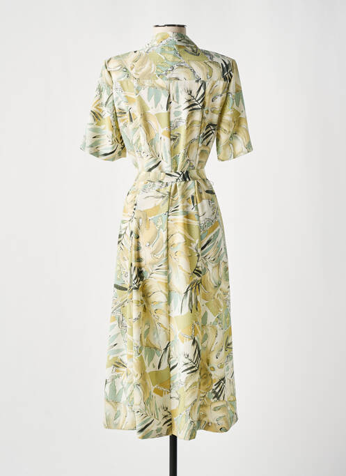 Robe mi-longue vert GEVANA pour femme