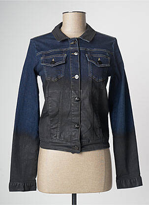 Veste en jean manches longues bleu PAUL BRIAL femme