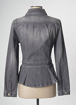 Veste en jean manches longues gris PAUL BRIAL femme