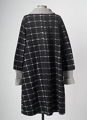 Manteau long coupe droite sans capuche noir G!OZE femme