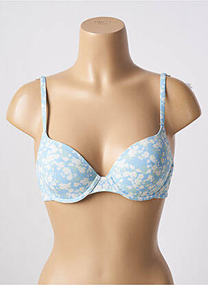 Soutien-gorge effet matière satinée haut soutien-gorge moulé bleu ESPRIT femme