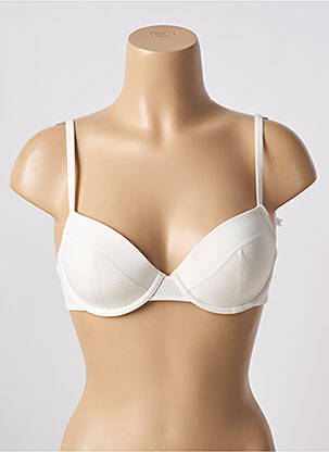 Soutien-gorge effet matière satinée haut soutien-gorge moulé beige ESPRIT femme