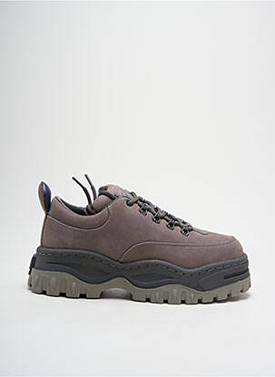 Baskets nubuck talon de 4 à 6cm gris EYTYS femme