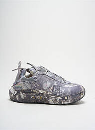 Baskets matière lisse talon de 4 à 6cm gris EYTYS femme