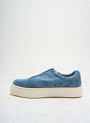 Baskets nubuck talon de 4 à 6cm bleu EYTYS femme