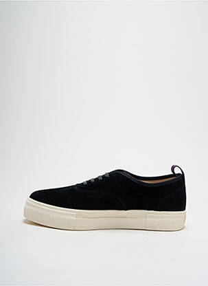 Baskets nubuck talon plat jusqu'à 3cm noir EYTYS femme