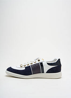 Baskets matière lisse talon plat jusqu'à 3cm bleu D'ACQUASPARTA femme