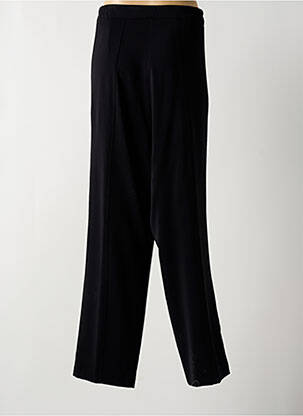 Pantalon droit fermeture zippée sous rabat boutonné noir JEAN DELFIN femme