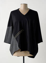 Tunique manches longues noir FRANCK ANNA pour femme seconde vue