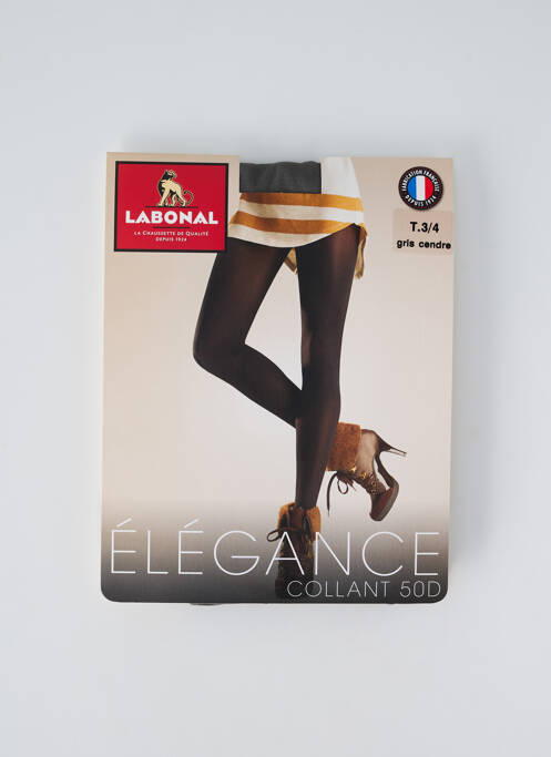 Collants gris LABONAL pour femme