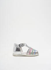 Sandales/Nu pieds argent BOPY pour fille seconde vue