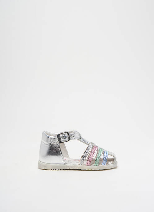Sandales/Nu pieds argent BOPY pour fille