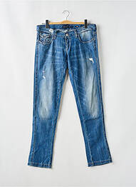 Jeans coupe slim effet usé délavé taille basse bleu MISS SIXTY femme