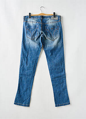 Jeans coupe slim effet usé délavé taille basse bleu MISS SIXTY femme