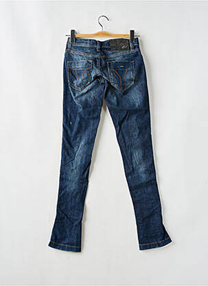 Jeans coupe slim effet usé délavé taille basse bleu MISS SIXTY femme