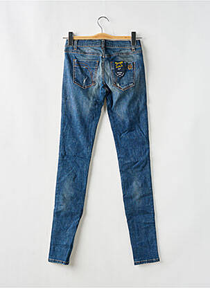 Jeans skinny effet usé délavé taille basse bleu KILLAH femme