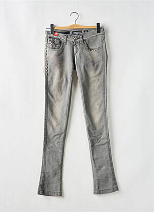Jeans skinny stretch taille basse gris MISS SIXTY femme