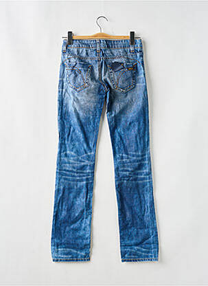 Jeans coupe droite stretch taille basse bleu KILLAH femme
