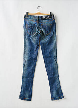 Jeans skinny effet usé délavé taille basse bleu MISS SIXTY femme