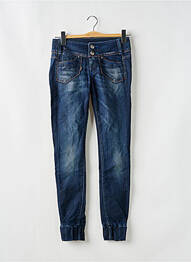 Jeans coupe slim stretch taille normale bleu KILLAH femme