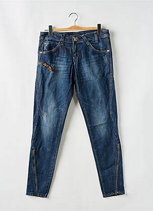 Jeans coupe slim effet usé délavé taille basse bleu MISS SIXTY femme