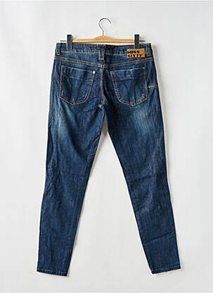 Jeans coupe slim effet usé délavé taille basse bleu MISS SIXTY femme