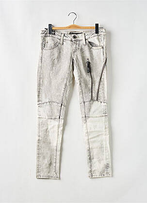 Jeans coupe slim stretch taille basse gris MISS SIXTY femme