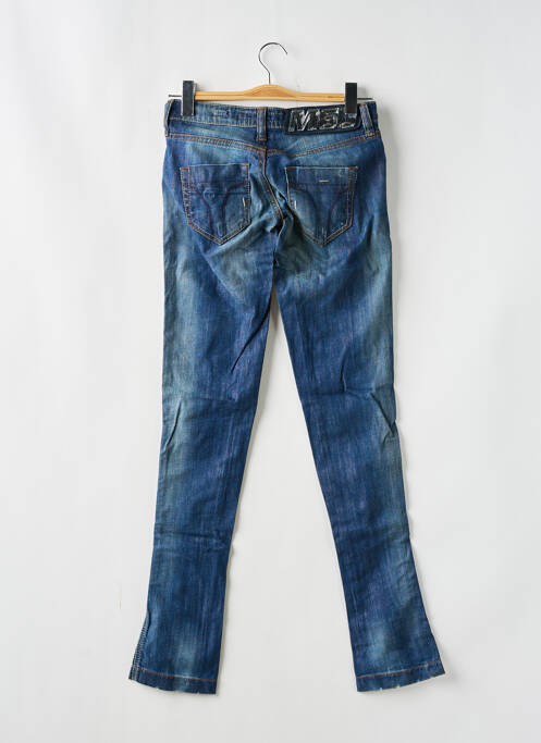 Jeans skinny effet usé délavé taille basse bleu MISS SIXTY femme