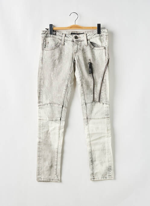 Jeans coupe slim gris MISS SIXTY pour femme