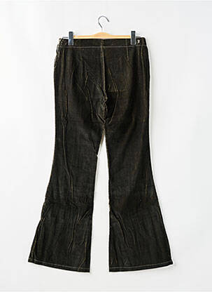 Pantalon flare tissage velours noir TEDDY SMITH femme