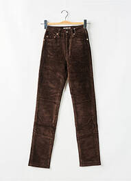 Pantalon slim poches marron REDWOOD femme