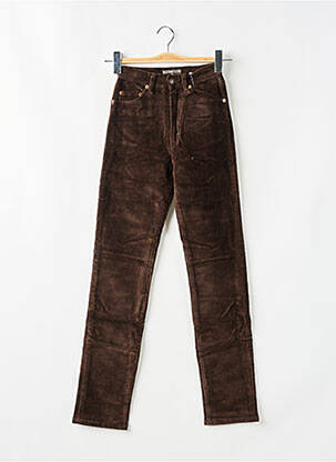 Pantalon slim poches marron REDWOOD femme