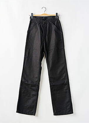 Jeans coupe droite taille haute taille haute noir TEDDY SMITH femme