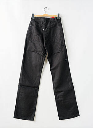 Jeans coupe droite taille haute taille haute noir TEDDY SMITH femme