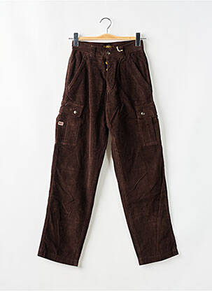 Pantalon cargo coupe droite marron REDWOOD femme