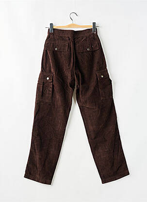 Pantalon cargo coupe droite marron REDWOOD femme